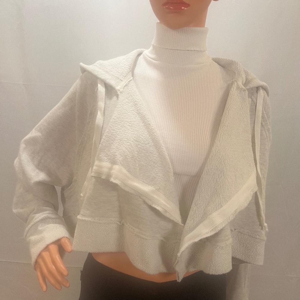 Out From Under open sweatshirt jacket with hood NWOT